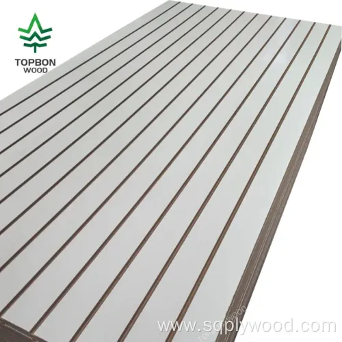 Custom Wholesale 4x8 Feet 18mm Slot Wall Laminated Melamine MDF Slatwall Panel